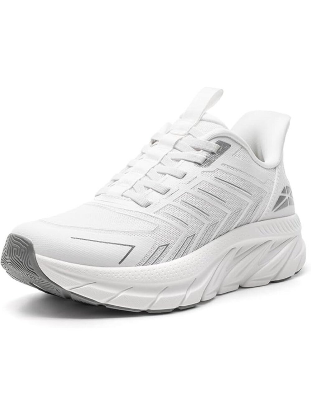Women's White Slip On Walking Shoes Running Comfortable Breathable Sneakers